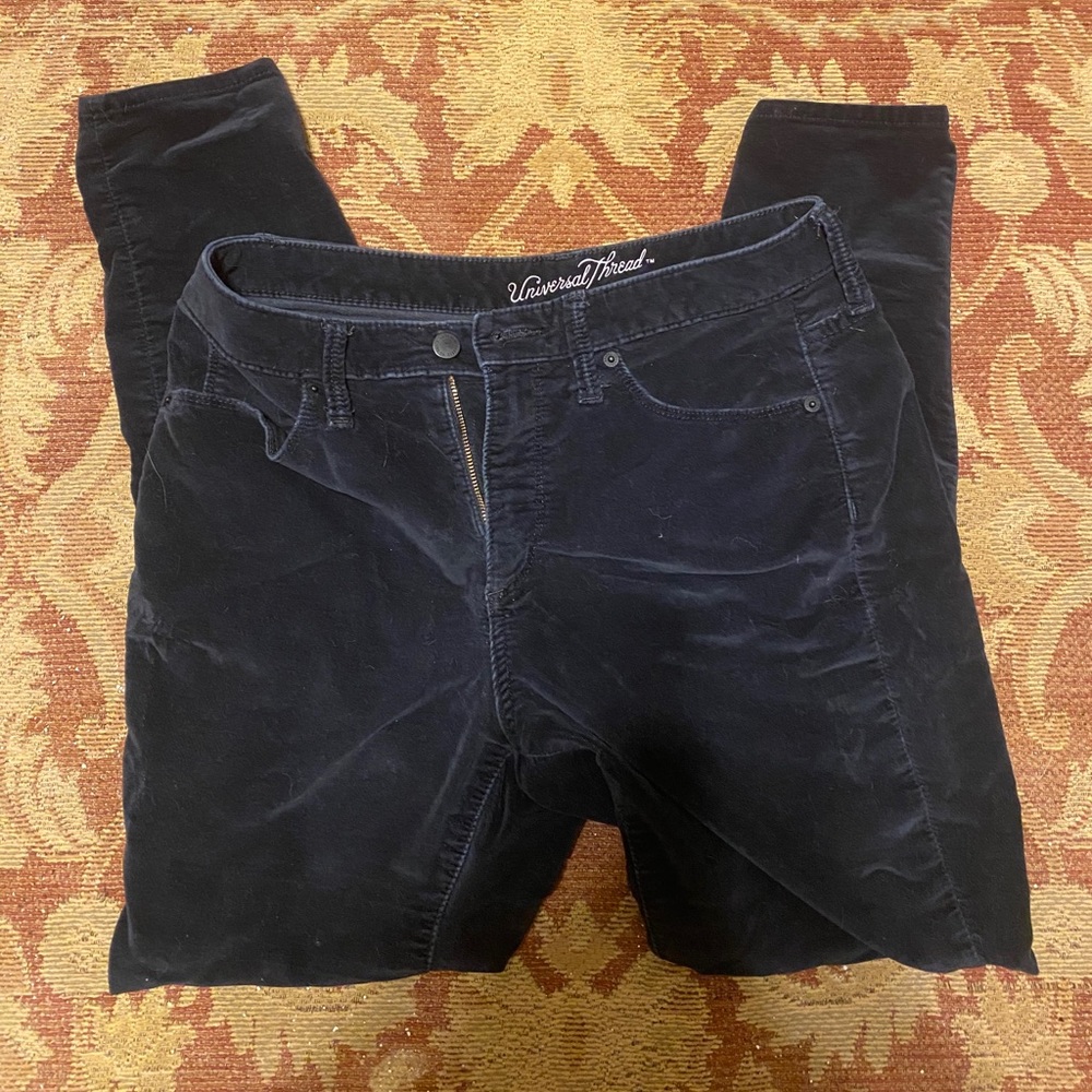 TARGET BRAND BLACK VELVET PANTS